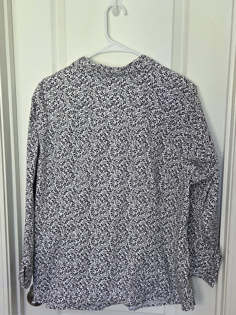 croft & barrow Black and White Printed Womens Top Sz 2X - Picture 4 of 4